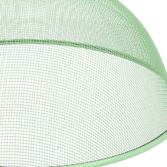 Set van 3 voedselafdekhoezen (diameter 30 cm) - Vliegwerende afdekking van metaal - Kleurrijke afdeknetten voor keuken, terras en tuin — afbeelding 4