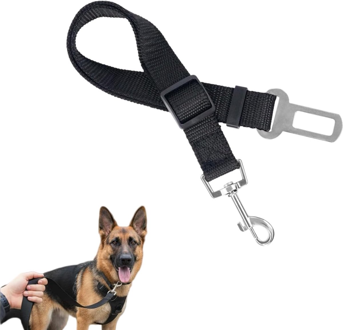Veiligheidsgordel voor honden, universele riem voor huisdieren en katten, verstelbare veiligheidsgordel, universeel voor het vervoer van huisdieren
