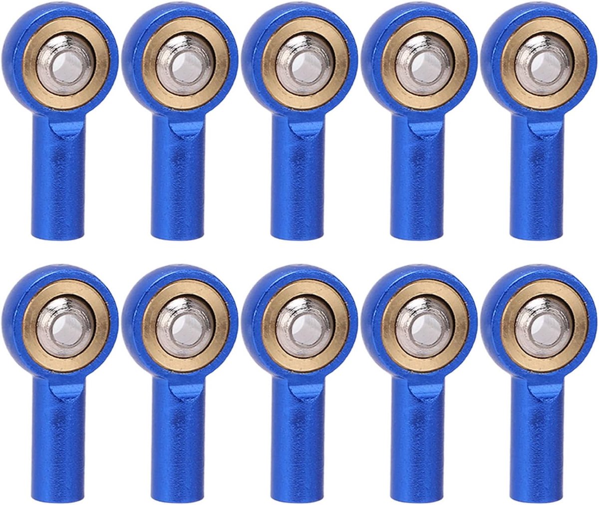 10 Stks Balhoofd Houder Spoorstangeind M2 Kogelgewricht Linkage voor RC Crawler Auto RC Link Balhoofd Houder : (Blauw)