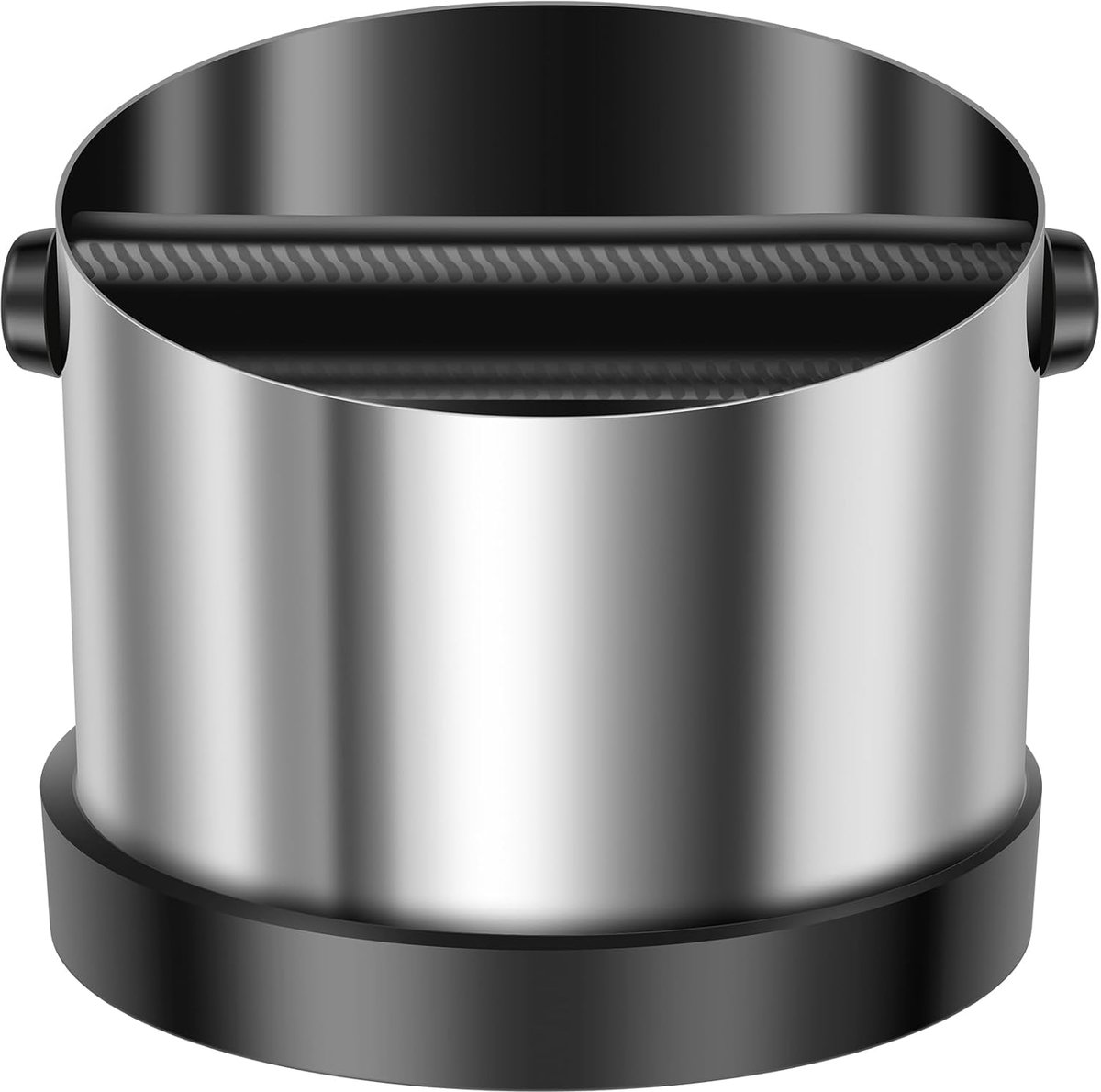 afslagcontainer, roestvrij staal, 650 ml, Knock Box met klopstaaf, zeefdrager, afklopcontainer met antislip bodem, espressomachine voor thuis, café, restaurant