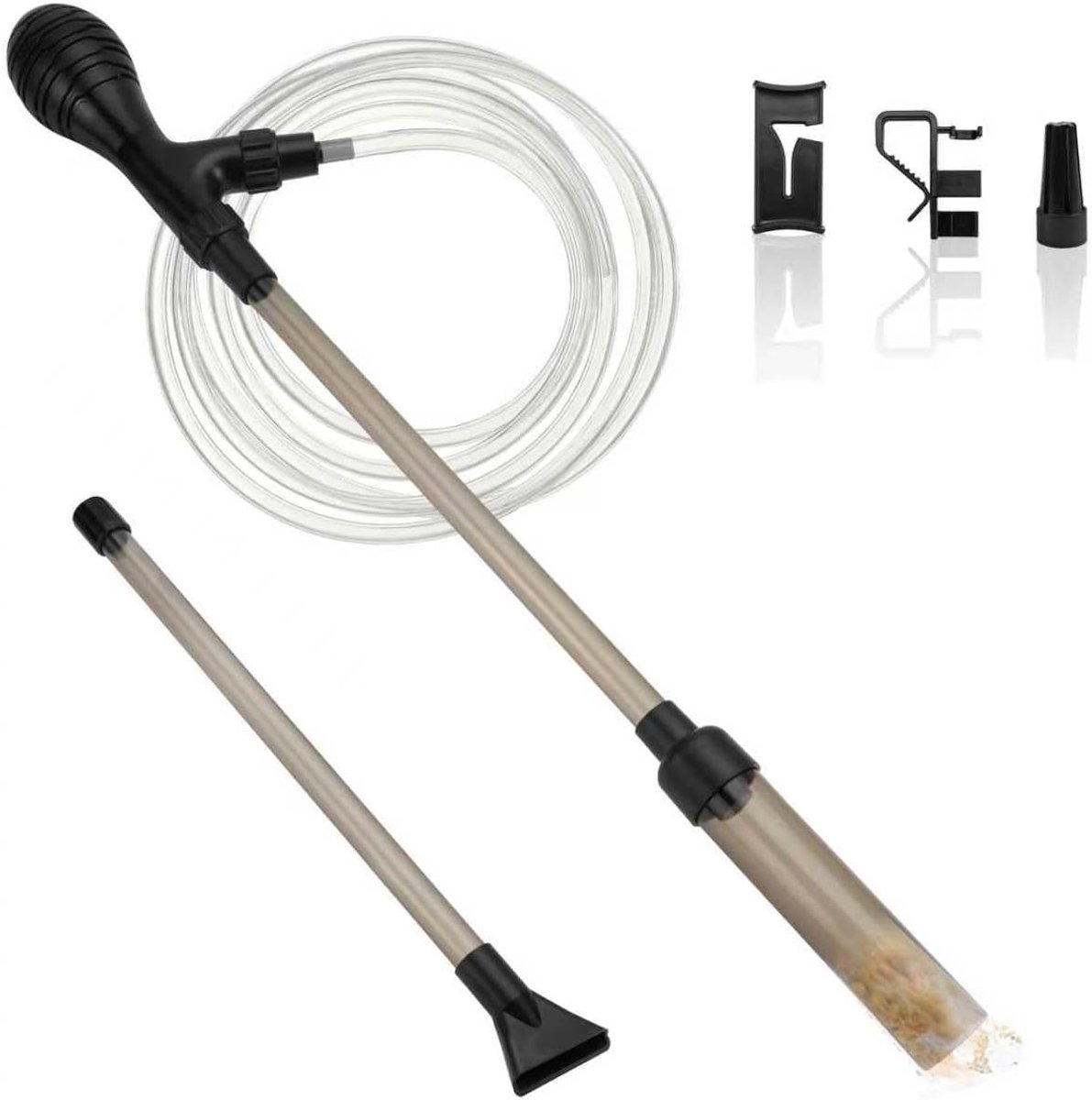 aquarium, handbediende aquariumreiniger | Aquariumwaterverversing, aquariumbodemreiniger voor waterverversing en filterzandreiniging, voor vistank van 10-100 liter