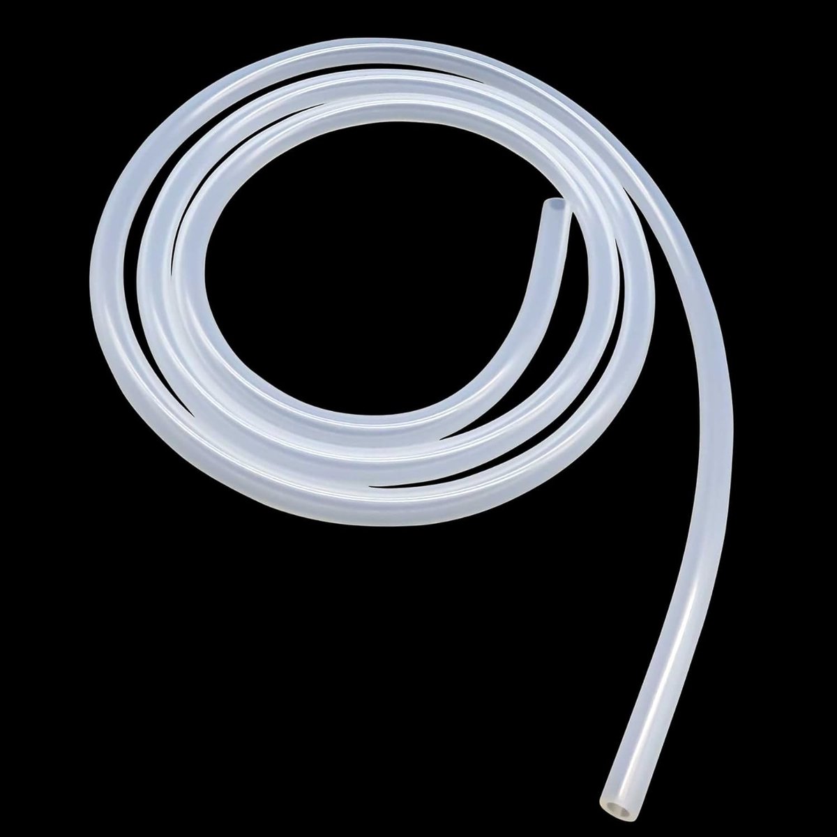 iMeistek Food Grade Flexibele Siliconen Slang, 5 mm binnendiameter x 8 mm buitendiameter, Lengte 1,5 Meter, Water- en Luchtslangpijp, voor Pompoverdracht