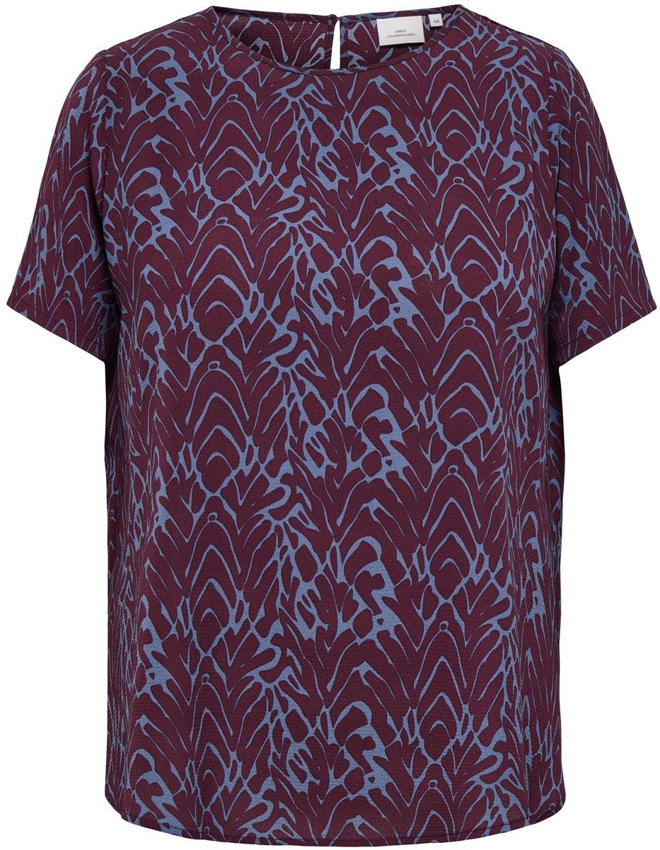 ONLY CARMAKOMA - CARVICA S/S TOP WVN NOOS Dames Top