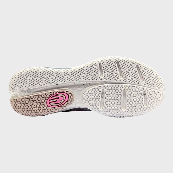 Bullpadel Ionic 24i Padelschoen - Dames Padelschoen - Lichtgrijs / Zwart - Maat 37