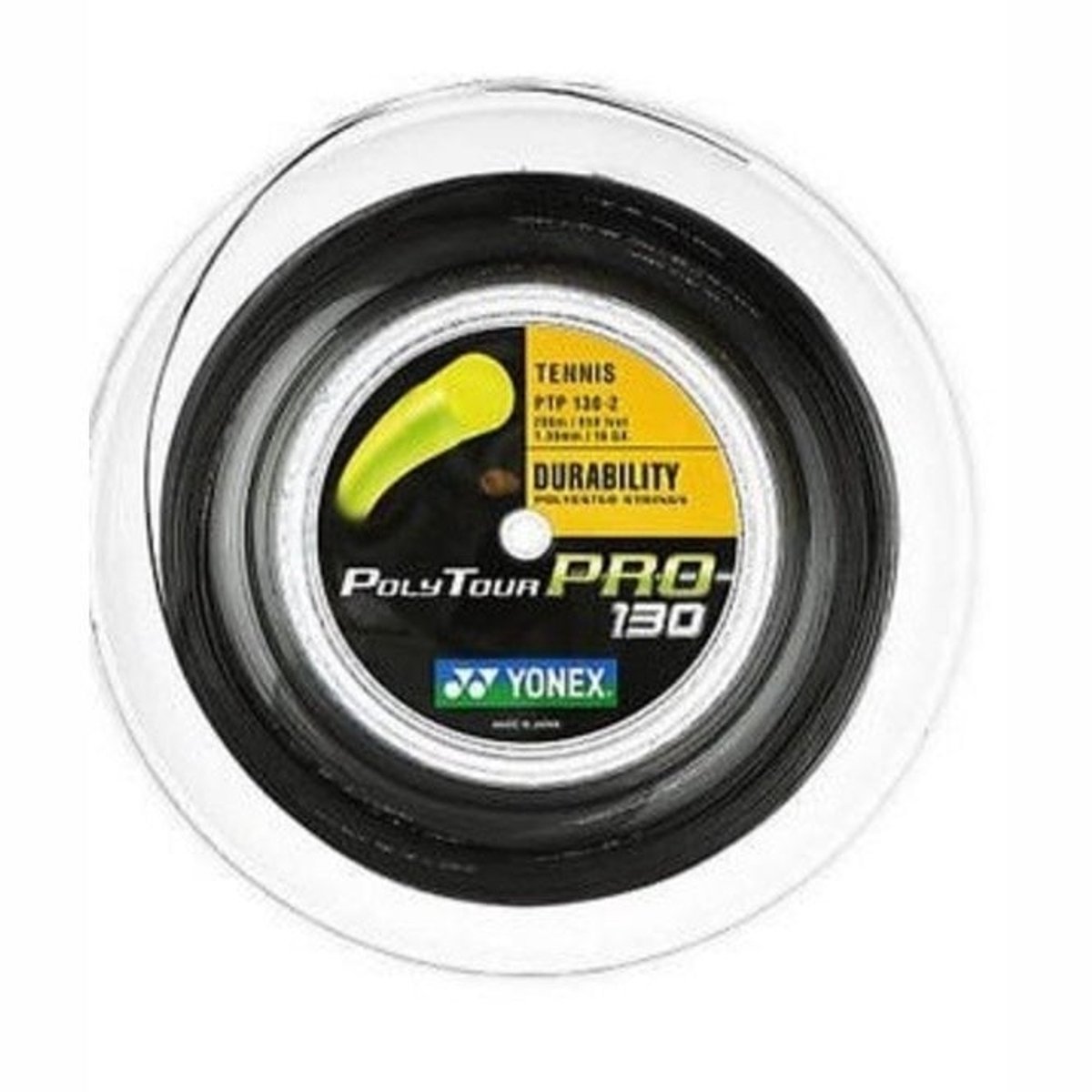 Yonex Polytour Pro Rol Tennissnaar Snaar Dikte: 1.25,Kleur: Graphite