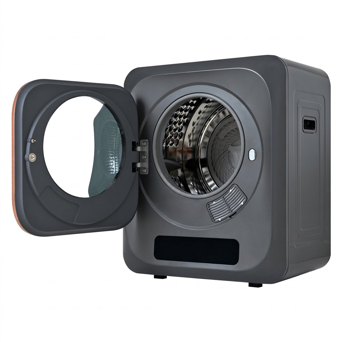 Mini Wasdroger - Compacte Afvoerdroger - 3kg - UV-Desinfectie - 6 Programma's - RVS Trommel - Kleine Ruimtes - 62x52x46cm - 850W
