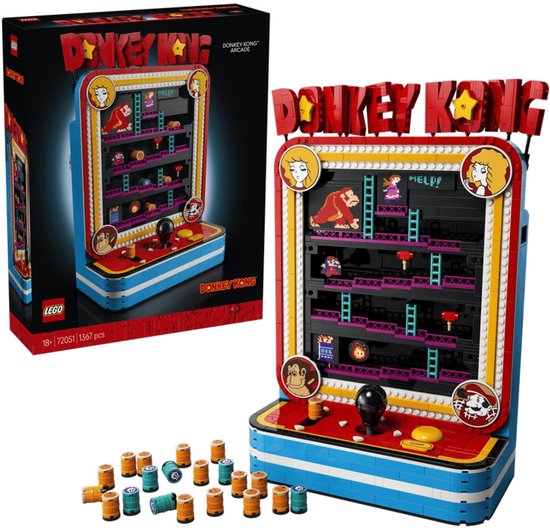 6588607 LEGO® Super Mario™ Donkey Kong™ Arcade, retro gokkast, kamerdecoratie