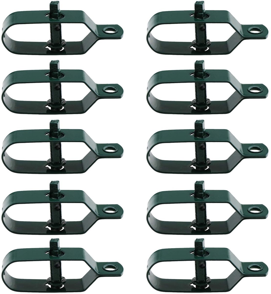 10Pcs Hek Draad Spanners Ratel Draad Zeeven 100Mm Koolstofstaal Groen Staaldraad Tightener Voor Farm Aanpassen Touw Vaste Hek