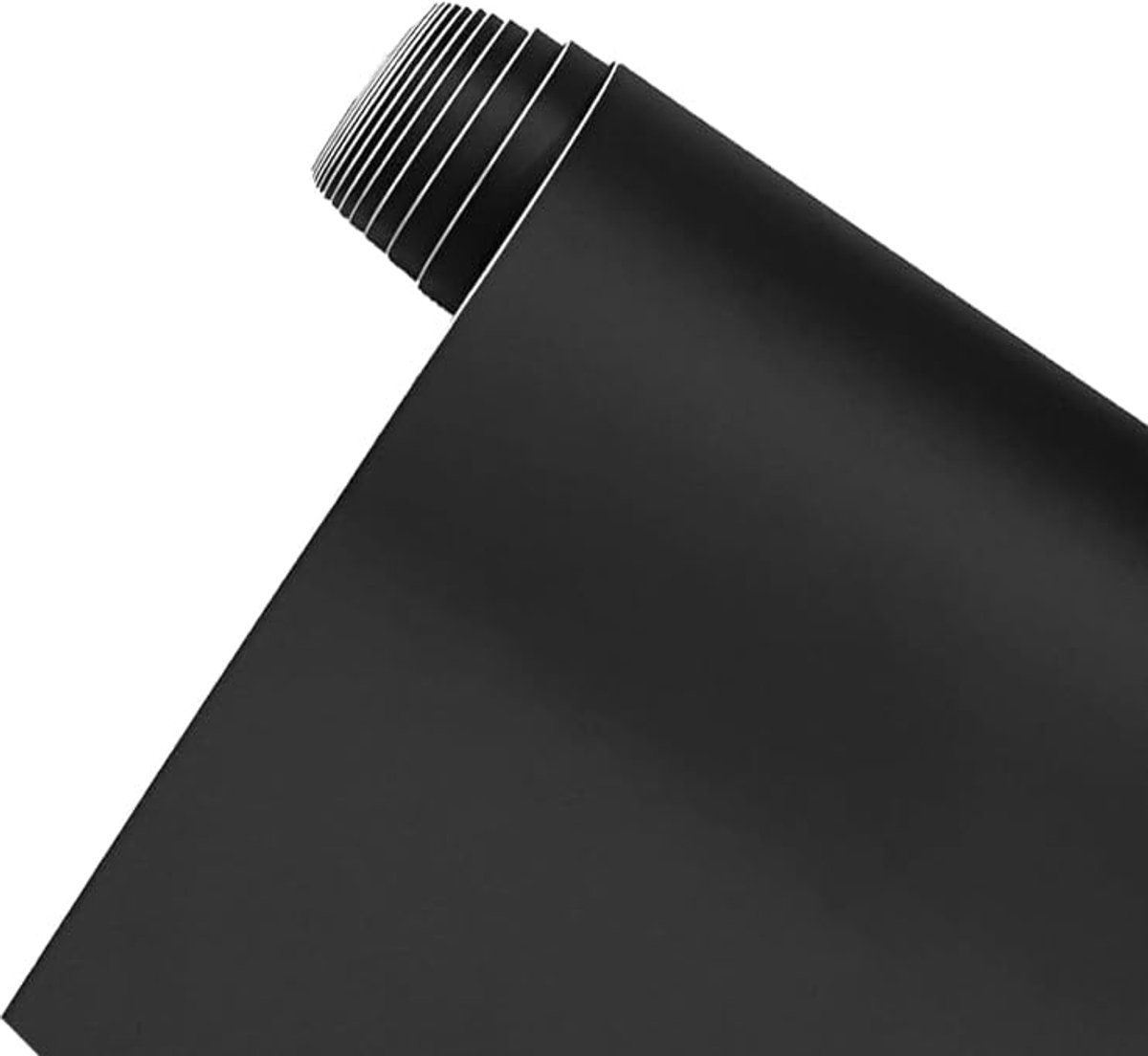Mat Zwarte Folie (30x150cm) | Zelfklevende Vinyl Wrap met Luchtkanalentechnologie, Bubbelvrij Aanbrengen | Lakbeschermingsfolie voor Auto, Motor & Meubels