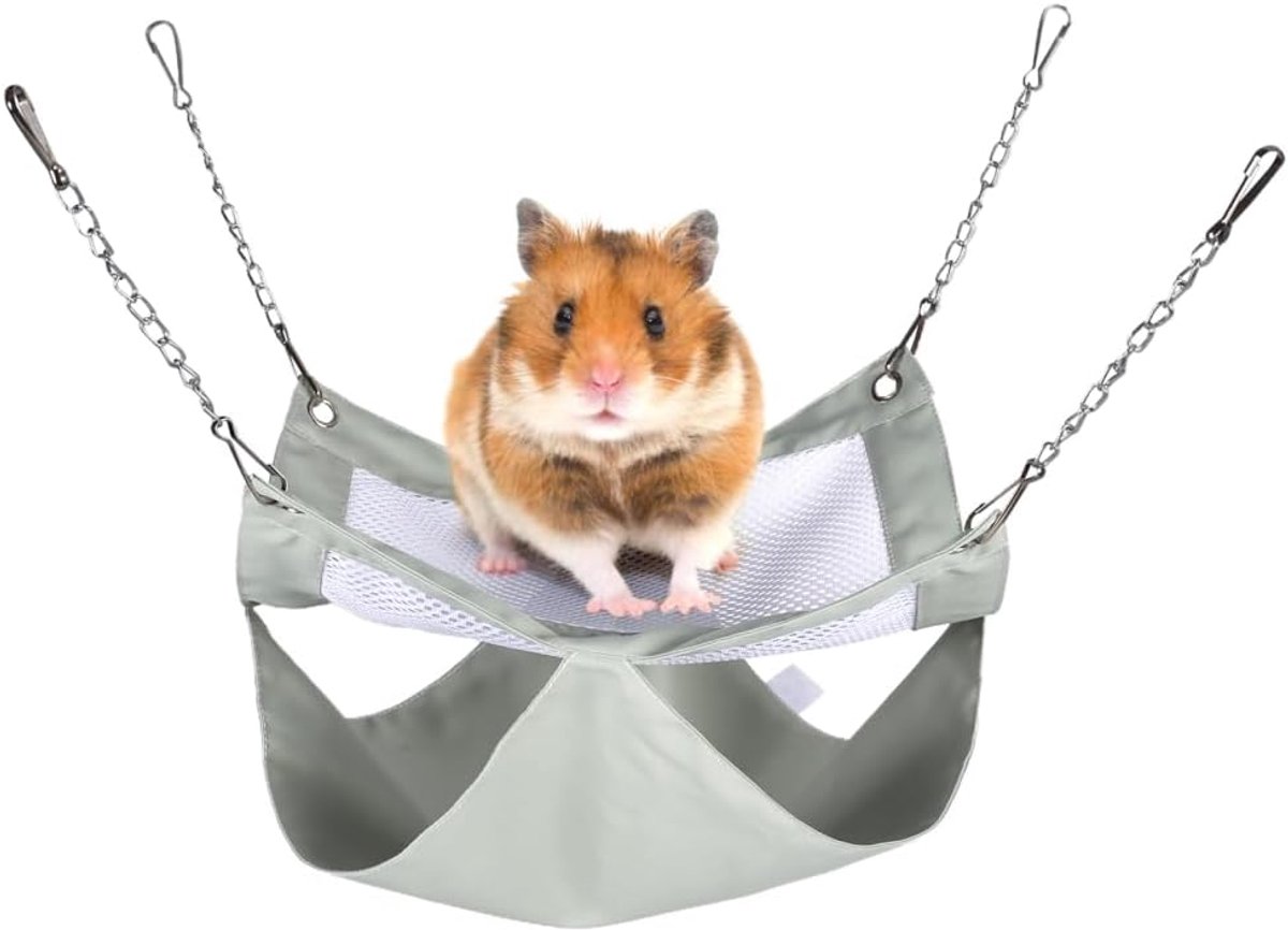 Cavia-hangmat, dubbellaags frettenbed, ademend gaas, waterdichte hangende huisdierschuilplaats voor ratten, papegaaien, spelen, slapen, zomer
