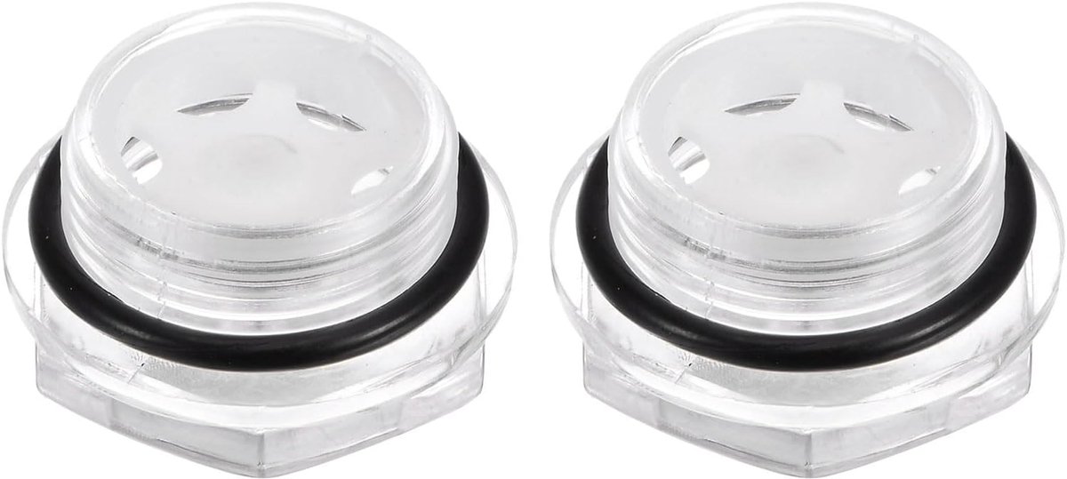 2 stuks glazen oliecontrolelampjes, luchtcompressor, M24 x 1,5 mm, vloeistofniveau-indicator, mannelijke olie-indicator, zeskantige kop, kunststof O-ring voor armaturen, compressorlucht,