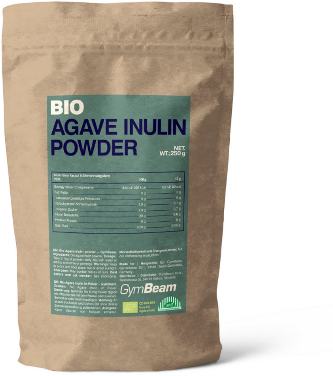 GymBeam BIO Agave Inuline Poeder 250 g