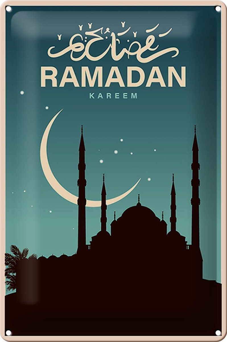 Blechschild Ramadan 20x30cm Kareem Schild