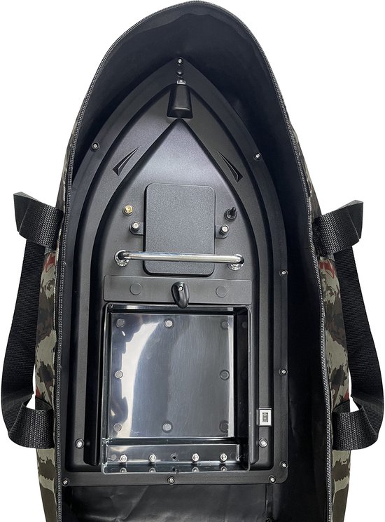Voerboot - Aas / Vis Boot - Afstand Bestuurbare Boot - Karper Voerboot - Verlichting - 400-500 meter bereik - Opbergtas - Karpervissen - RC aasboot - Radiografisch bestuurbare aasboot - Zwart — afbeelding 4