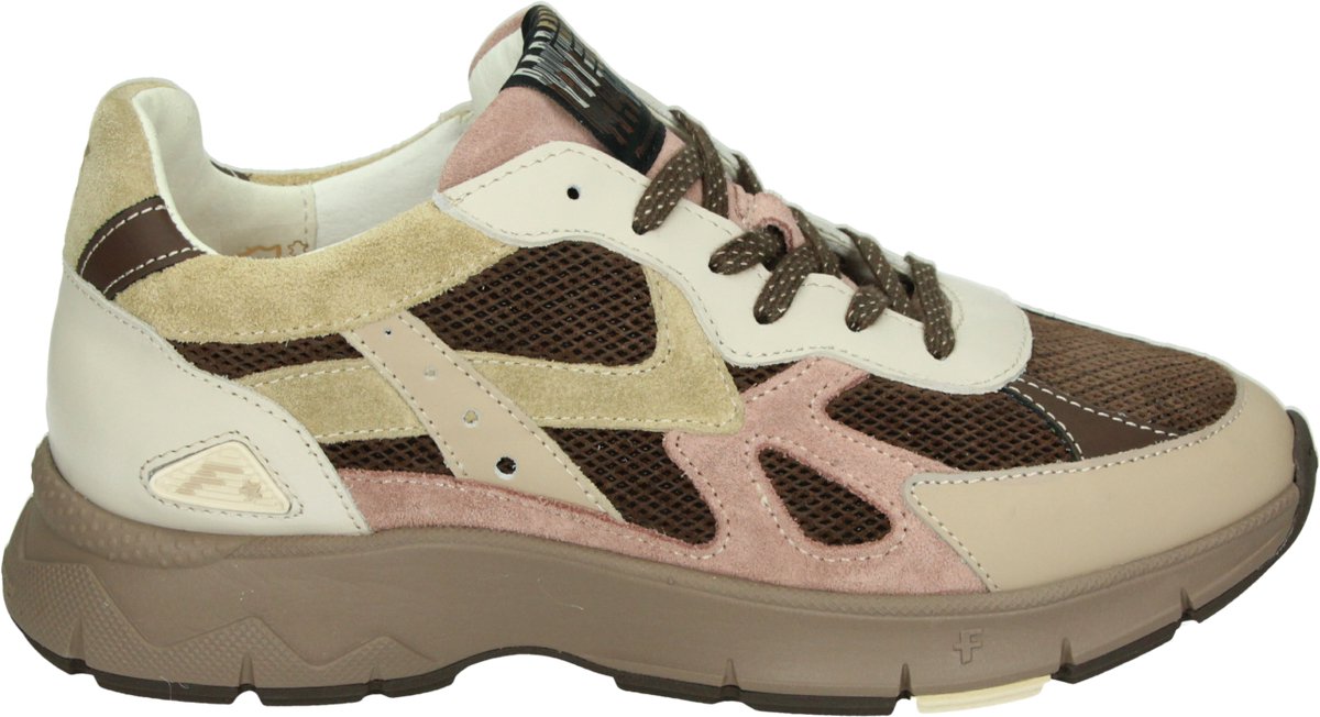 Floris van Bommel - DAYSI 05.12 - Lage sneakersDames sneakers - Kleur: Wit/beige - Maat: 38