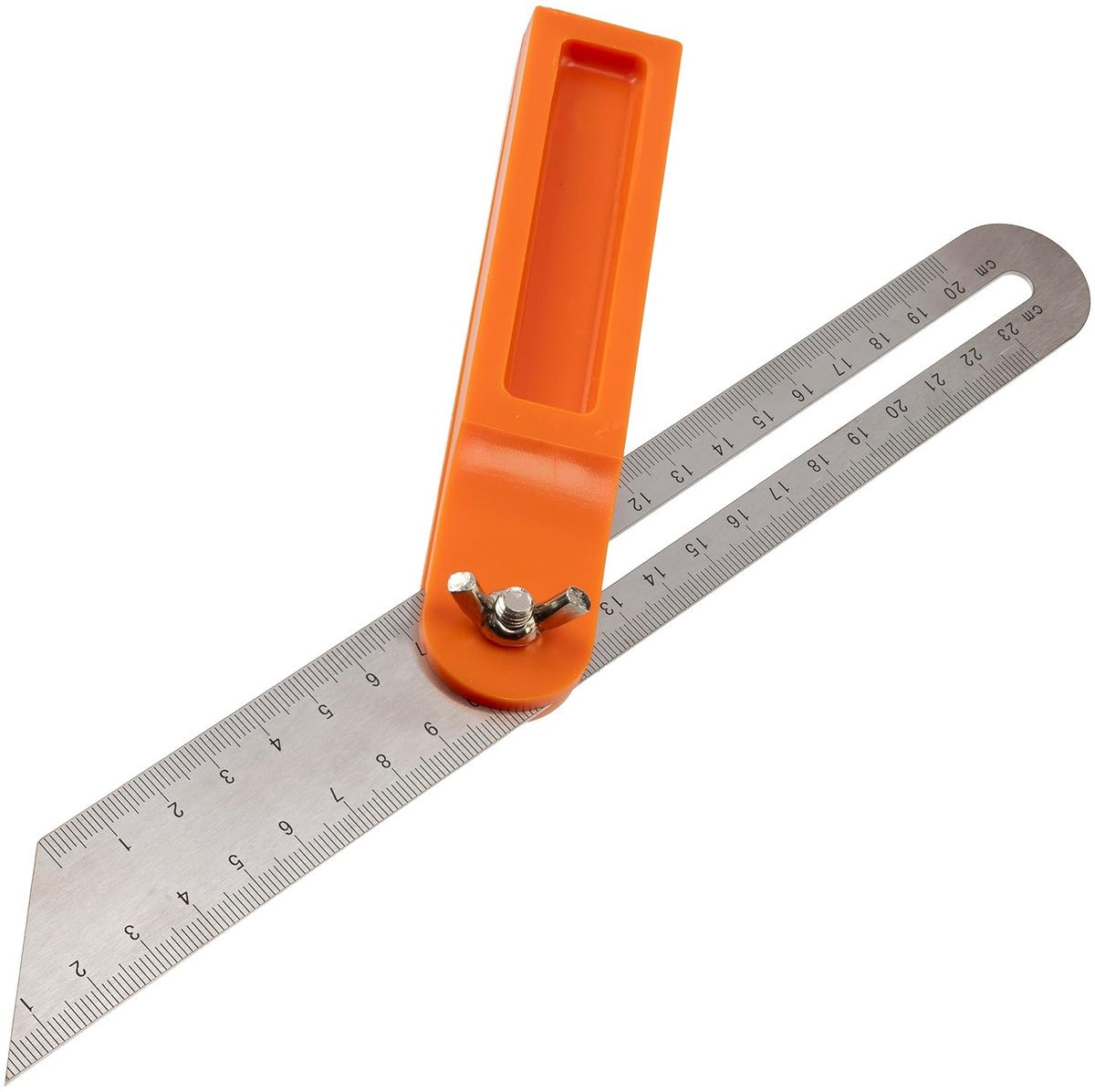 Verstelbare schuine hoekmeter met gegradueerd blad/variabele gradenboog