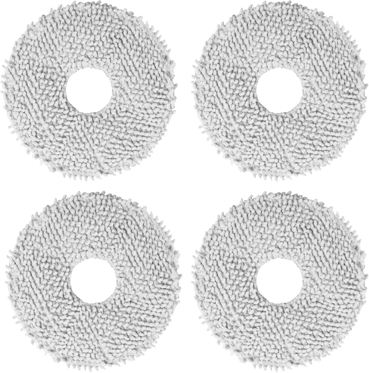 4-pack vervangende dweildoeken, vloerreinigingsdoeken, compatibel met X10, L10s Ultra, S10 PLUS, W10s Pro, Gen2, tot 180 tpm, constante druk, vervangende dweildoeken voor vloerreiniging