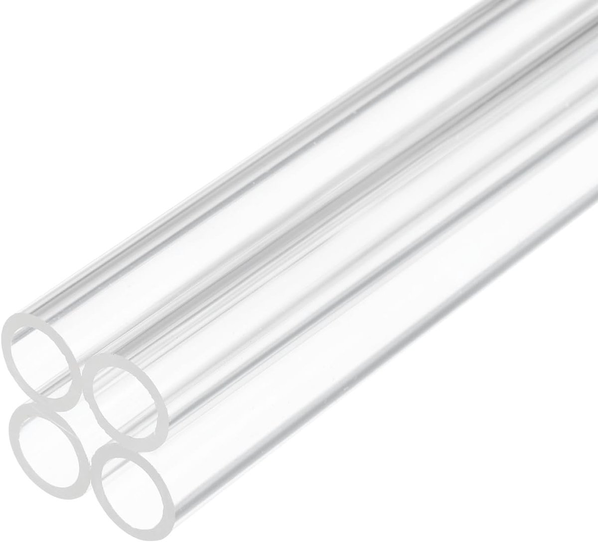 Plastic stijve buis 10 mm x 14 mm (3/8 "x 9/16") acryl buis ronde polycarbonaat buis, [voor sanitair, hydrauliek, aquarium, doe-het-zelf] - 4 stuks