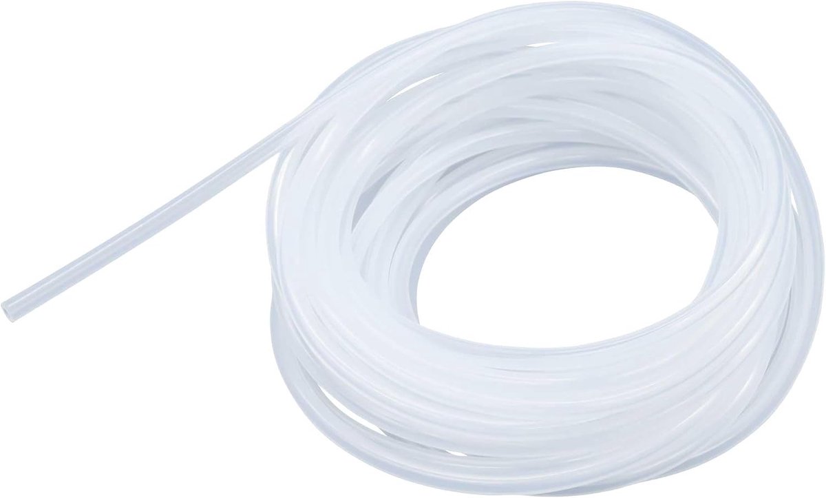 slang, 6 mm x 9 mm (binnendiameter x buitendiameter), 8 meter lang, geschikt voor contact met levensmiddelen, flexibel, transparant, water- en luchtslangen voor pompoverdracht