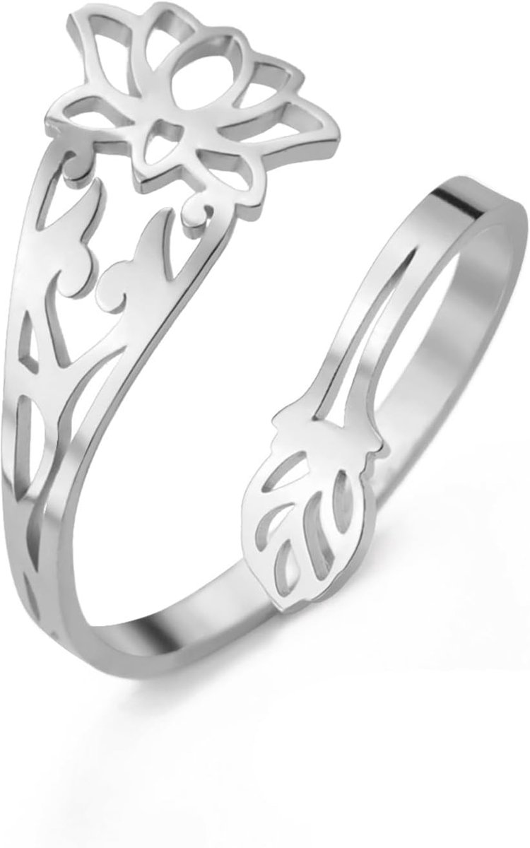 Ringen voor vrouwen roestvrij staal vintage yoga sieraden aanmoediging elegant boho verstelbare spirituele ring moeder bague cadeau
