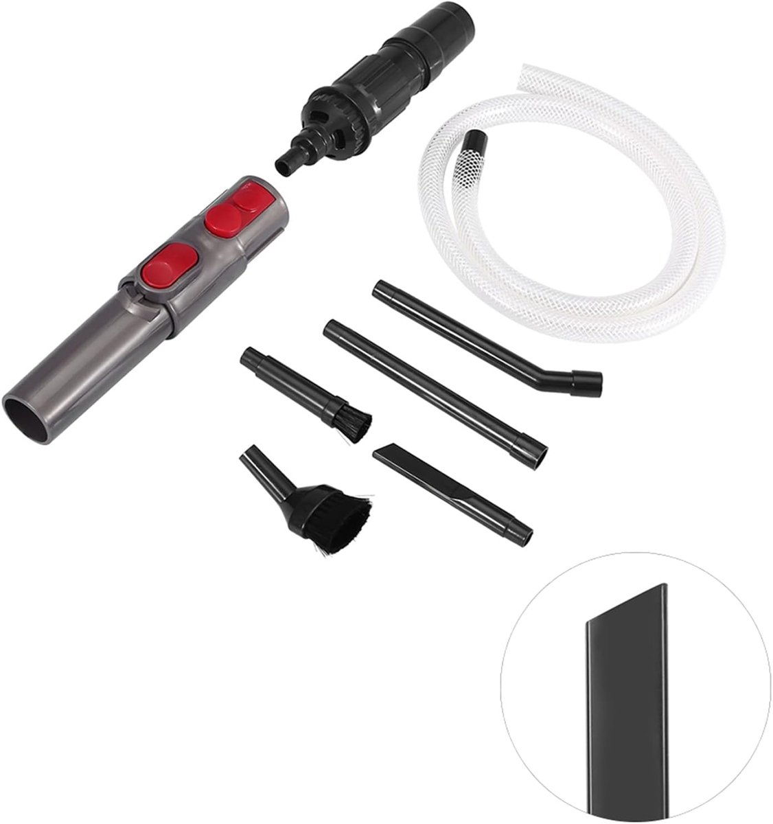 9 Stks Mini Stofzuigers Naaimachine Stofzuiger Auto Attachment Adapter Tool Plastic Voertuig Reinigingsset voor