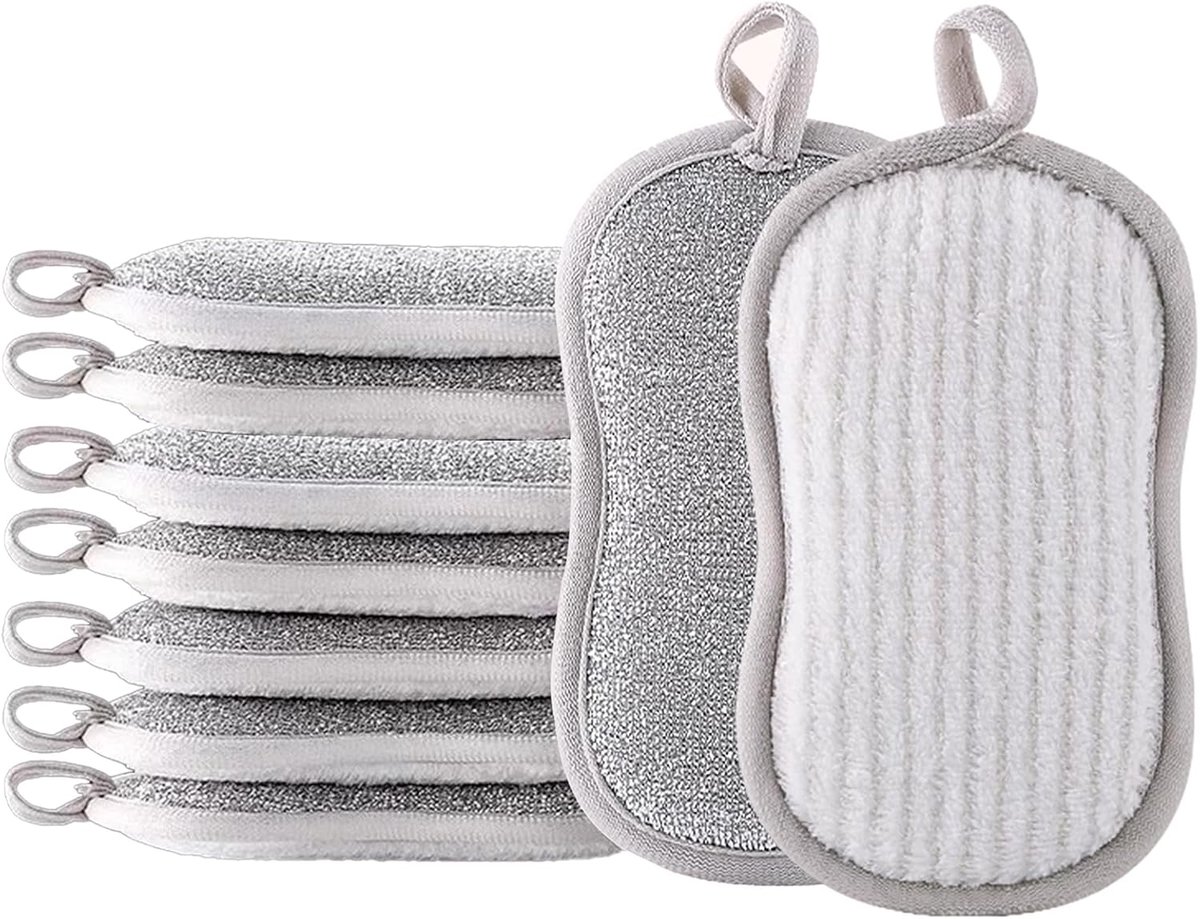 Sponzen, reinigingsspons, magische spons, herbruikbaar, microvezelspons, voor keuken, badkamer, glas