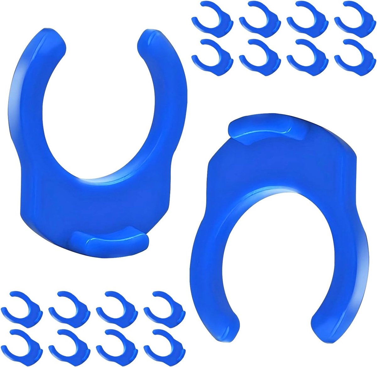 20 stuks 3/8 inch blauwe vergrendelingsclip, kunststof vergrendelingsclip, veiligheidsclip voor waterfiltersysteem RO