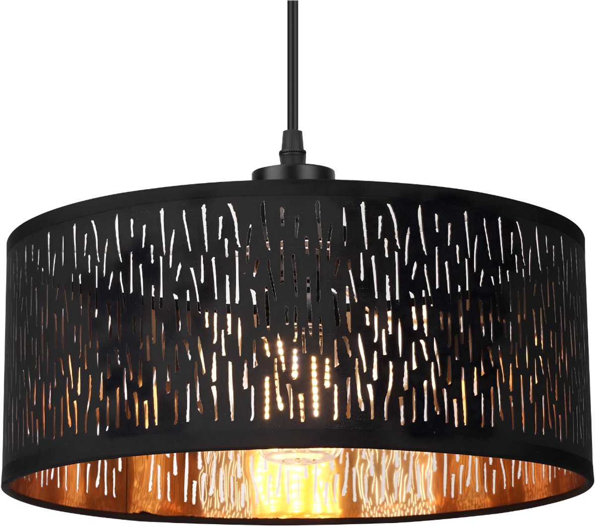 JCP® Hanglampen Eetkamer - Hanglamp - Plafondlamp - Zwart - 31cm x 31cm x 14cm