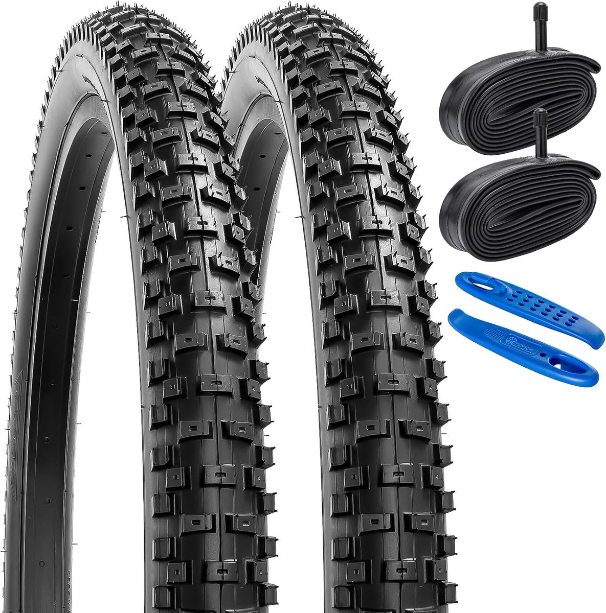 Banden 26x2.35/57-559 and 26-inch Heavy Duty Binnenband Schrader Valve Compatible with Off Road 26x2.30 26x2.35 26x2.40Fietsbanden and Binnenband (Y-700)