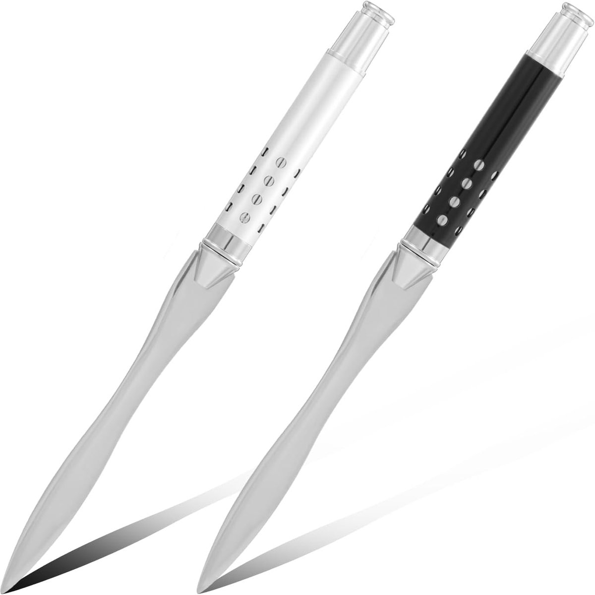 Sword Brievenopener, 2 stuks, 16 cm, elegante brievenopener, roestvrij staal, letteropener, briekopener, moeiteloos post en pakketten te openen, cadeau voor kantoor, thuis, schoolbenodigdheden
