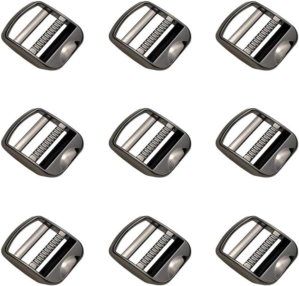 10 stuks metalen ladder verstelbare gespen riem ontgrendelingsgespen zinklegering gesp met verstelbare schuiver voor rugzak koffer riem accessoires