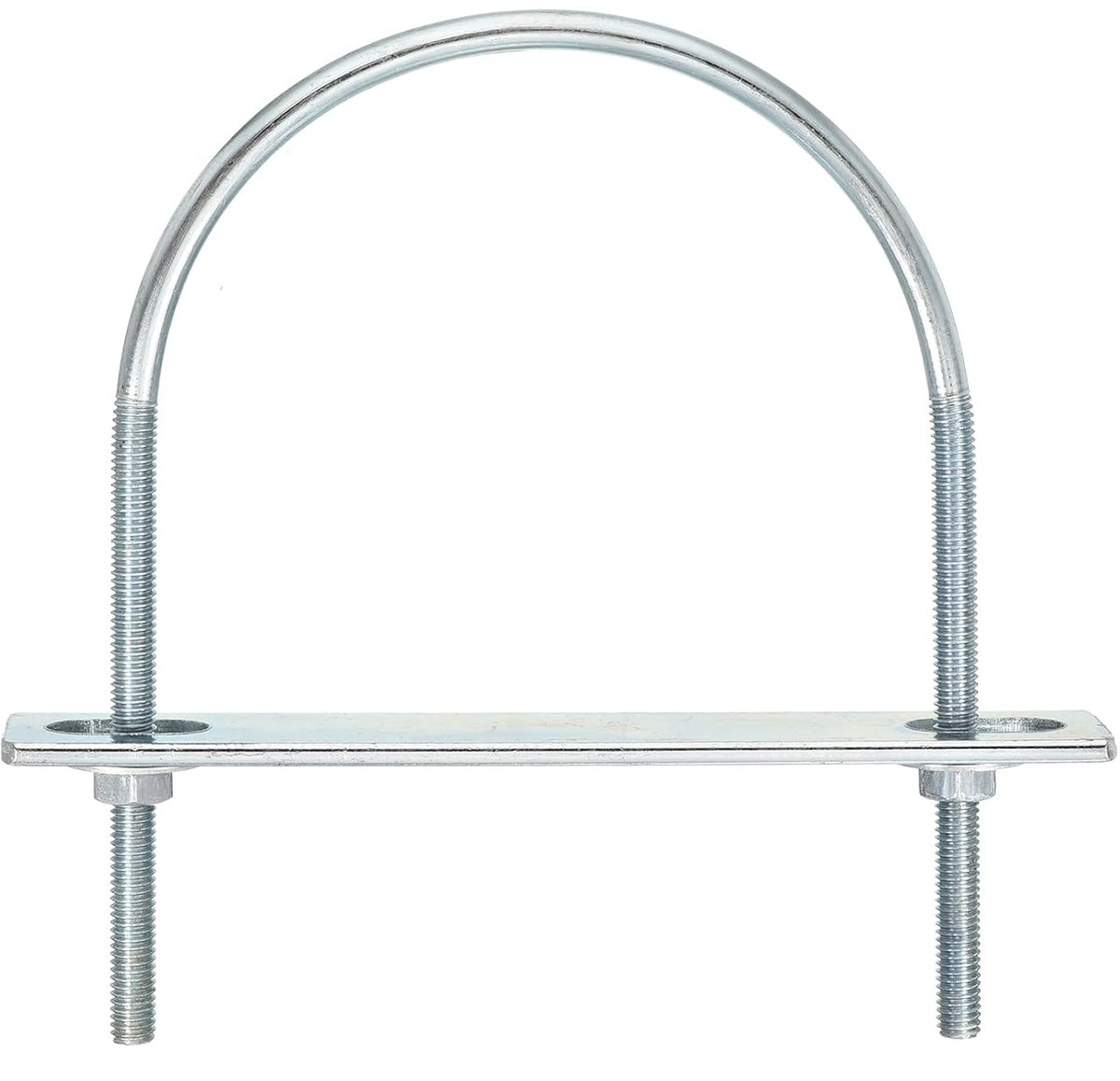 U-bouten, 4 sets 95 mm binnenbreedte 130 mm lengte M6 U-bouten van verzinkt koolstofstaal met moeren en platen, voor bootaanhangers