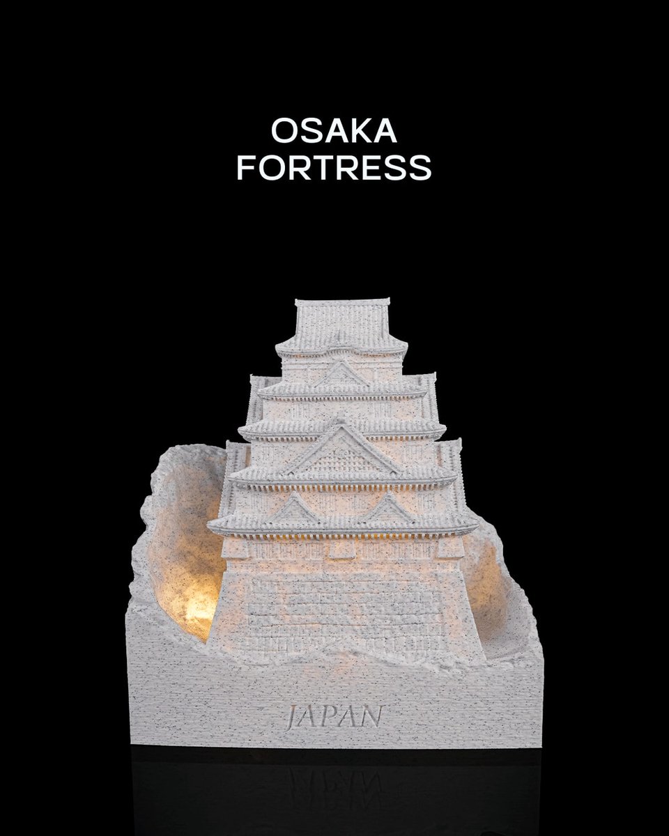 Osaka Fortress - Architectuur decoratiemodel - Landmark interieurdecoratie - woonaccessoire, beeldje, display model, bureau decoratie