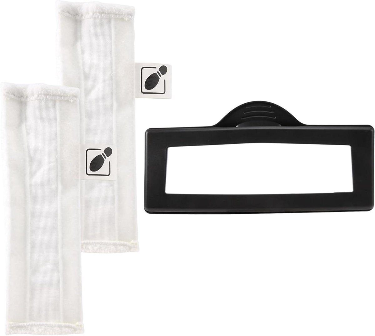 Stoomreiniger Accessoires - Reinigingshulpstukken - Tapijt Reinigen - Hittebestendig Materiaal - One Size - Zwart Wit