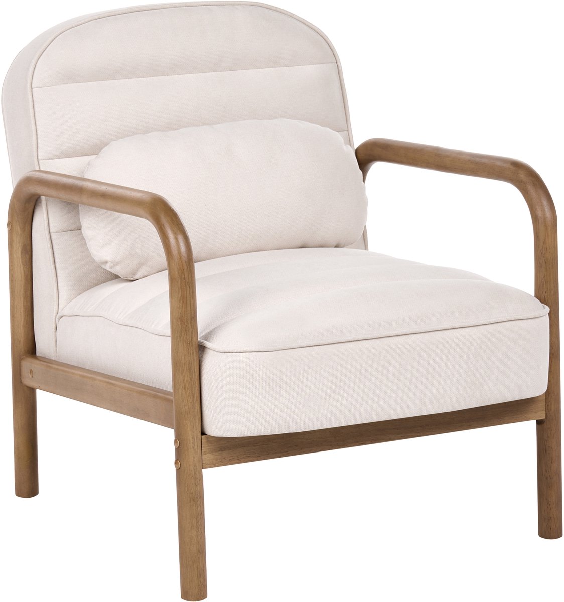 AGGER - Fauteuil - Lichtbeige - Stof