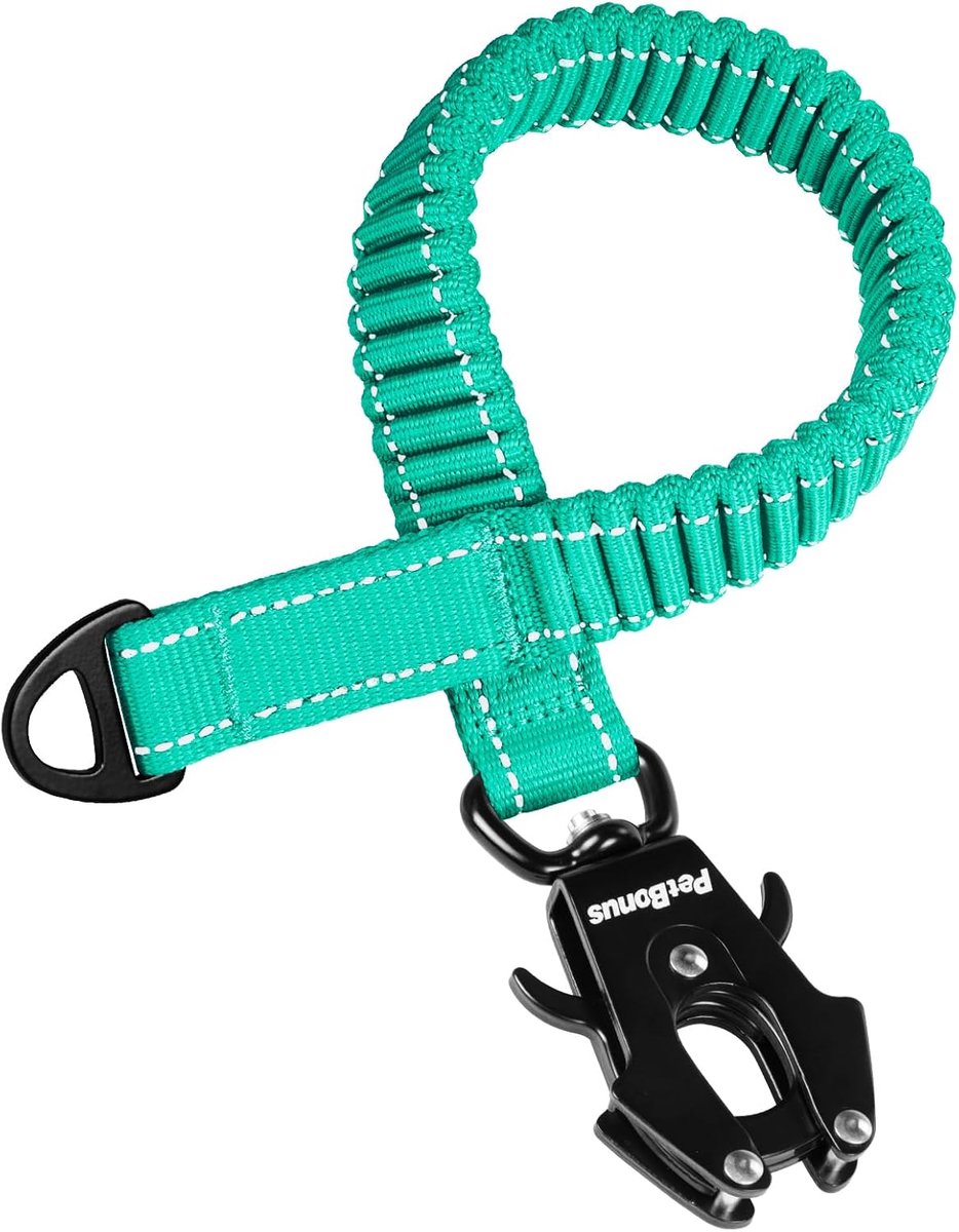 SnelShoppen - Bungee Hondenriem Extender, Schokabsorberende Verlenging voor Middelgrote en Grote Honden, Reflecterende Nylon Leash Accessoire voor Wan