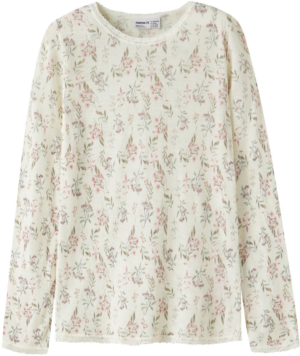 Name it Top met lange mouwen Merino wol