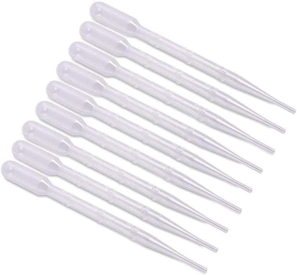 SnelShoppen - 100 Stuks Plastic Pipettes 2ml - Meetpipetten voor Laboratorium, Schilderen, Make-up en Experimentele Toepassingen - 15.5 cm Lang