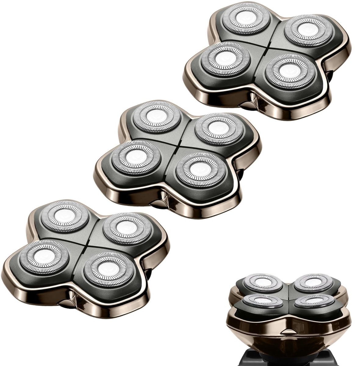 SnelShoppen - Vervangende kop voor elektrisch scheerapparaat, scheermesje voor kale kop, reservemes voor Skull Shaver PRO 4, Butterfly Kiss PRO en Pal