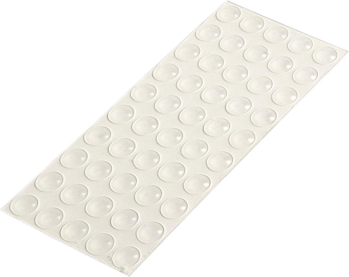 SnelShoppen - Rubber Buffers Transparant 50 Stuks Kleine Ronde Zelfklevende 8 mm Geluidsdempende Vibration Stopper Elastisch Beschermingsbuffer Deurbu