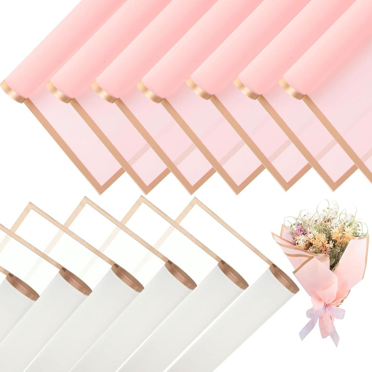 SnelShoppen - Blad Boeket Cadeaupapier - Waterdicht Inpakpapier voor Feesten, Verjaardagen, en Meer - 1 Stuk - Perfect voor Geschenken en Decoratie