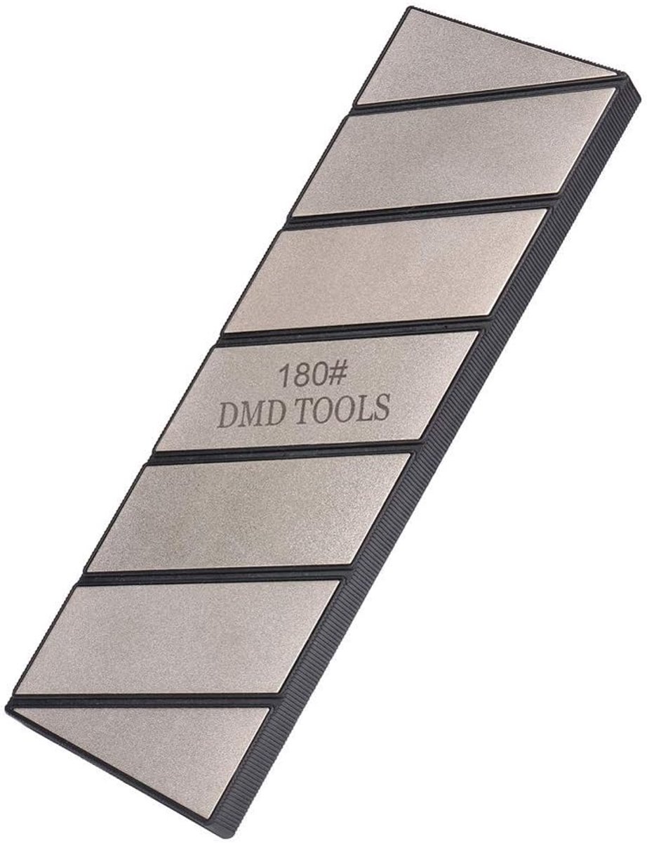 SnelShoppen - Diamond Grinding Stone 180 Grit - Lapping Plate voor Whetstone, Watersteen, Bevelen van Gereedschap - 254x79x15mm - Roestvrij Staal en D