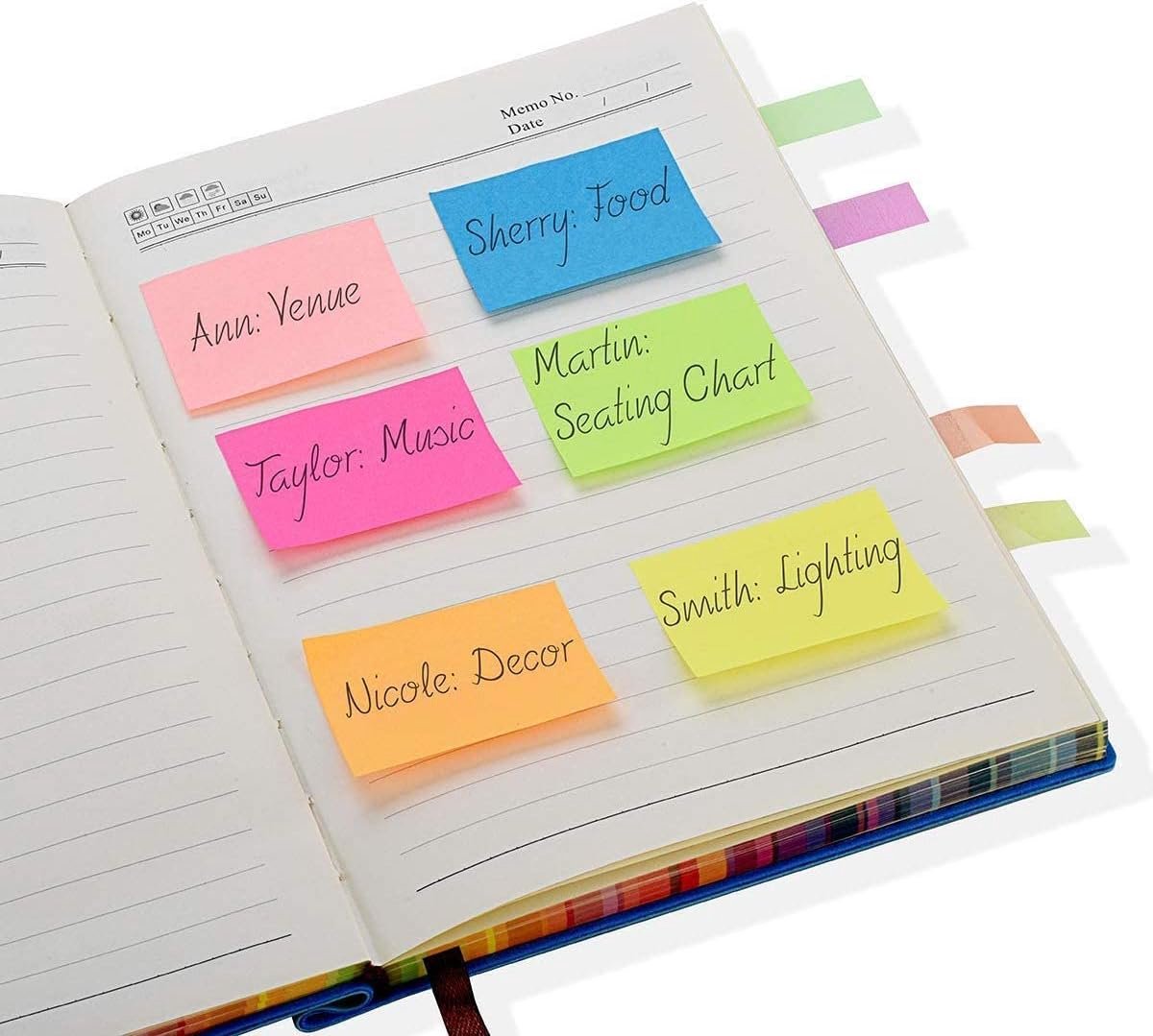 SnelShoppen - 14 Blokken Heftige Oranjerode Sticky Notes 51x38mm - 1400 Vel Kleurige Plakbriefjes voor School, Thuis, Kantoor, Memos en Herinneringen