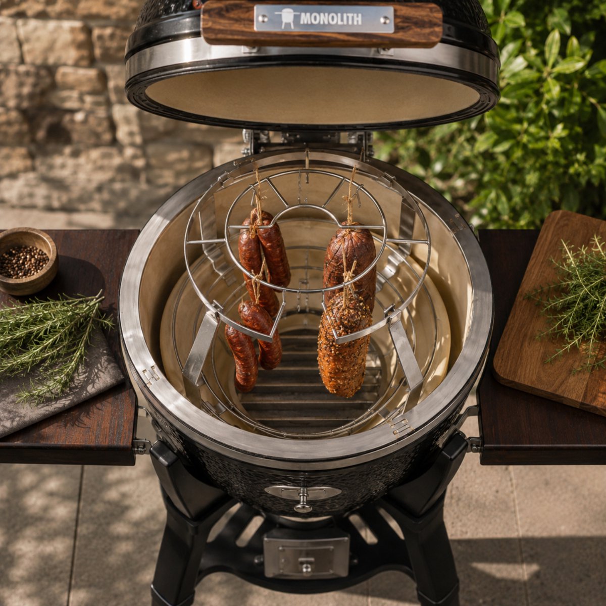 Monolith .55 (Classic) - Smoke Set - Système de fumage pour kamado