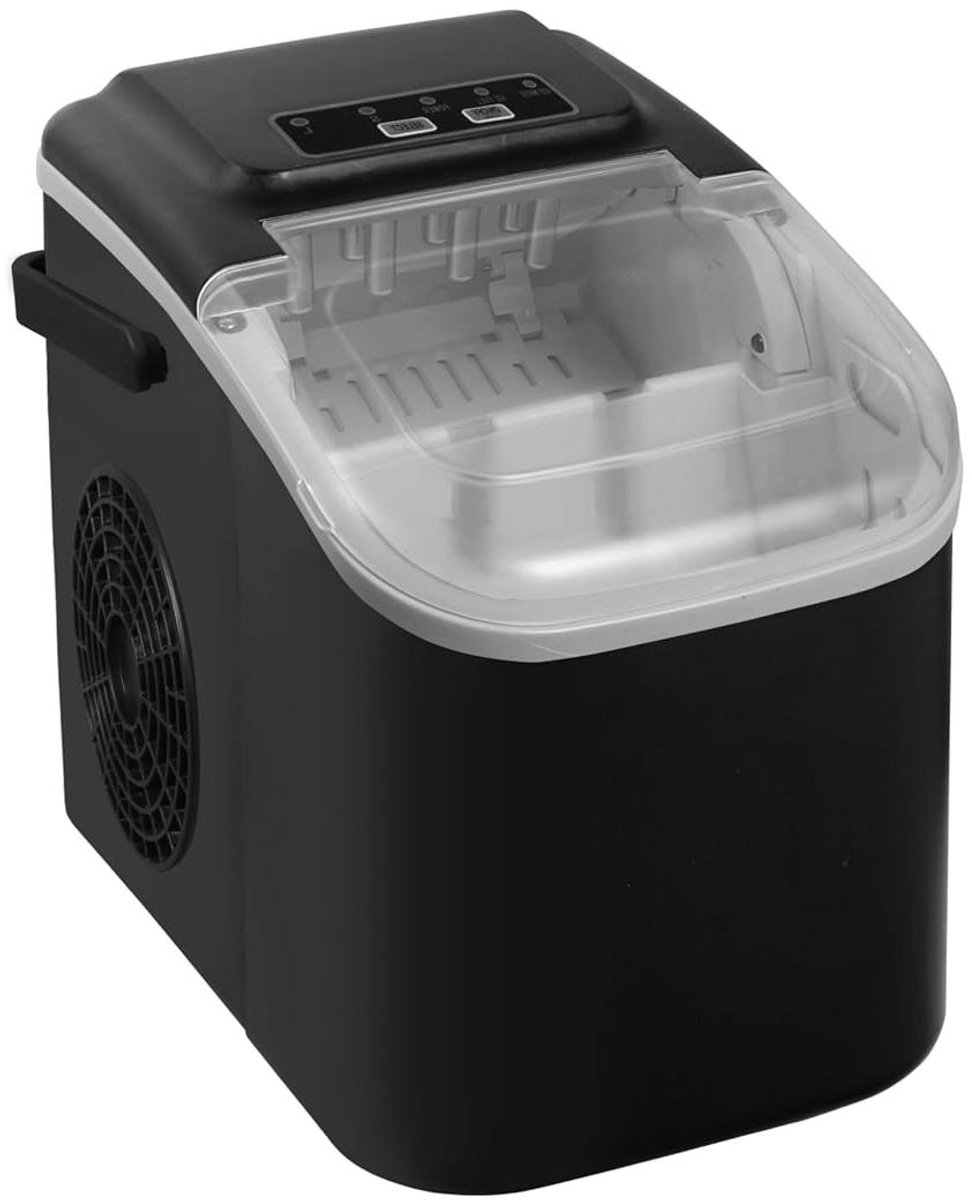 IJsblokjesmachine - IJsmaker - Dranken Koelen - Zelfreinigend - 12 kg per dag - Zwart