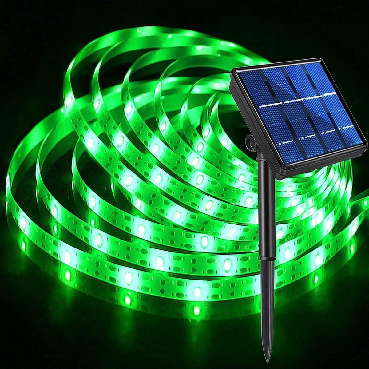 SnelShoppen - Solar Lichtstrip Buiten Waterproof 3m 90 LED Kabel Lampen Zelfklevend Kan Op Maat Geknipt Worden Sfeerverlichting voor Tuin, Achtertuin,