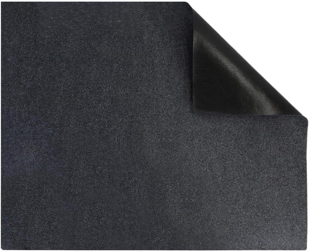 Kattenbakmat - Huisdier Vangmat - Schone Vloeren Houden - Snel Absorberend - 121x127cm - Donkergrijs