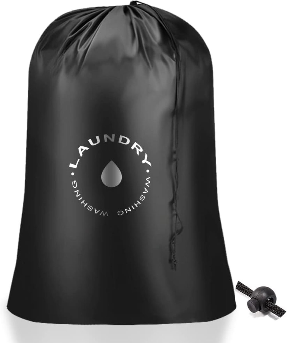 SnelShoppen - AiQInu Waszak met Trekkoord, Vouwbare Waszak voor Studenten en Reizen, 60 x 85cm, Robuust en Duurzaam, Polyester Taffeta, Ideaal voor Wa