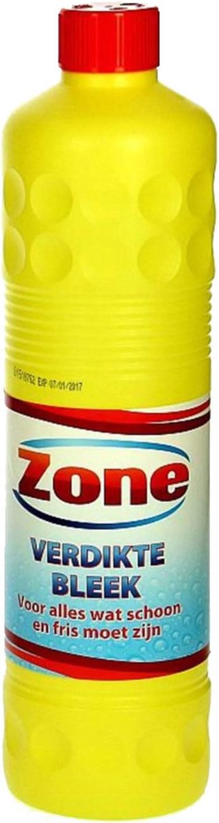 SnelShoppen - Zone Thick Bleach 1000 ml - Sterke Bleekmiddel voor Huishouden, Keuken, en Tuin - Effectieve Vlekkenverwijderaar, Desinfectie, en Ontgeu