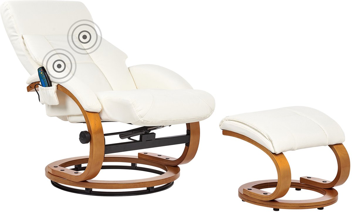 FORCE - Massagefauteuil - Wit - Kunstleer